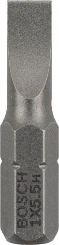 Бита для заворачивания BOSCH S 1,0x5,5, 25 mm XH PRO (3шт.) 2607001464