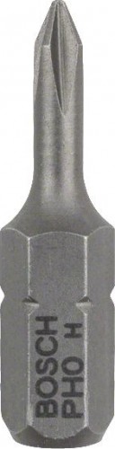 Бита для заворачивания BOSCH Extra Hard 25 мм PH0 3шт 2607001506