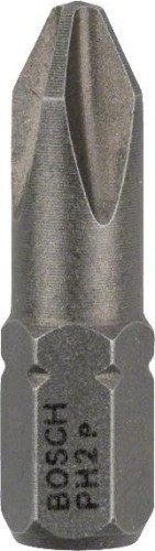 Бита для заворачивания BOSCH Extra Hard 25 мм PH2 25шт 2607001513