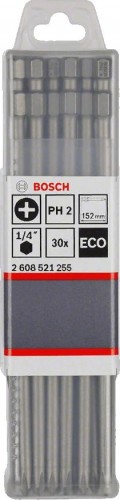 Бита для заворачивания BOSCH PH2 152ММ ECO 30шт 2608521255 - изображение 2
