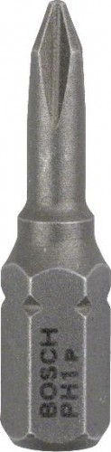 Бита для заворачивания BOSCH Extra Hard 25 мм PH1 3шт 2607001508