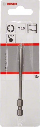 Бита для заворачивания BOSCH Extra Hard 89 мм T15 2607001650 - изображение 2