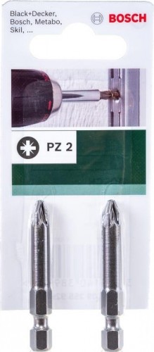 Бита для заворачивания BOSCH 49 MM PZ2 Extra Hard 2шт xh 2609255929 - изображение 3