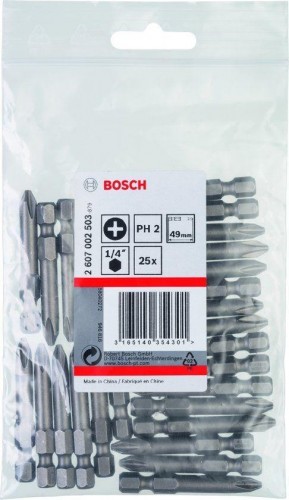 Бита для заворачивания BOSCH РH2х50 мм Extra Hart 2607002503 - изображение 2