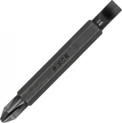 Бита для заворачивания D.BOR MAGNETIC PH2хSL5.5 60 мм намагниченные двухстор.  D12-DMAP2SL55060010
