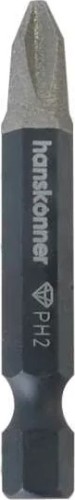 Бита для заворачивания HANSKONNER HKPH2-50-2 ph2x50мм, сталь s2, diamond powder