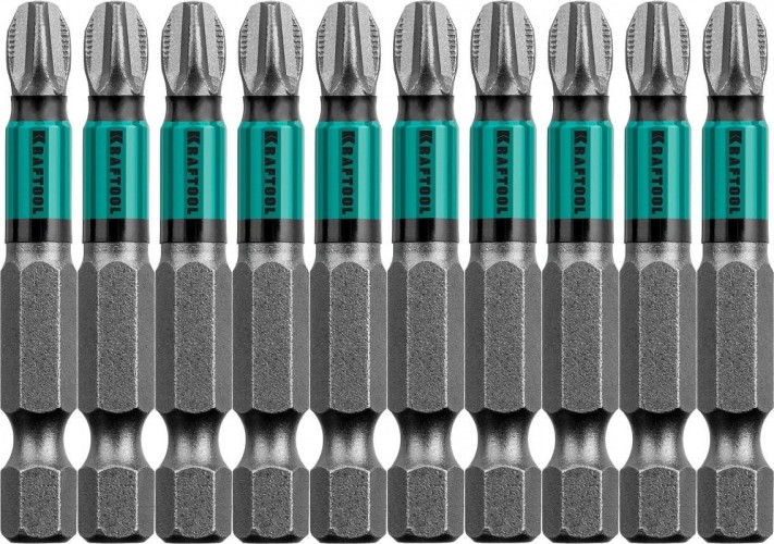 Бита для заворачивания KRAFTOOL Optimum Line PH3 50 мм, 10 шт. 26122-3-50-10