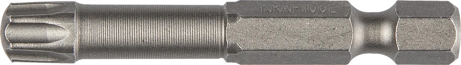 Бита для заворачивания KRAFTOOL X-DRIVE Т30 торсионные кованые, обточенные, 50мм, 2шт. 26125-30-50-2