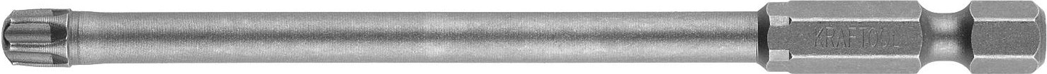 Бита для заворачивания KRAFTOOL X-DRIVE Т30 торсионные кованые, обточенные, 100мм 26125-30-100-1