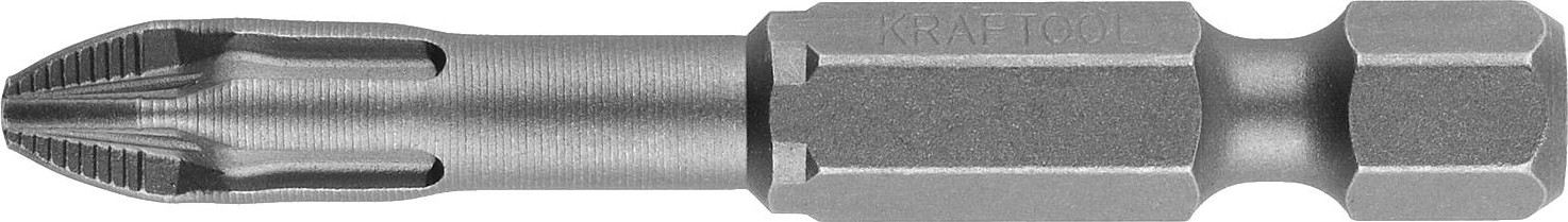 Бита для заворачивания KRAFTOOL X-DRIVE PZ2 торсионные кованые, обточенные, 50мм, 10шт. 26123-2-50-10