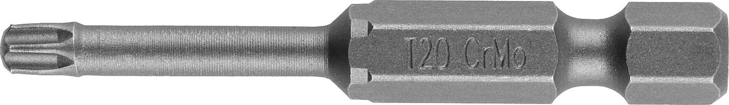 Бита для заворачивания KRAFTOOL X-DRIVE Т20 торсионные кованые, обточенные, 50мм, 2шт. 26125-20-50-2