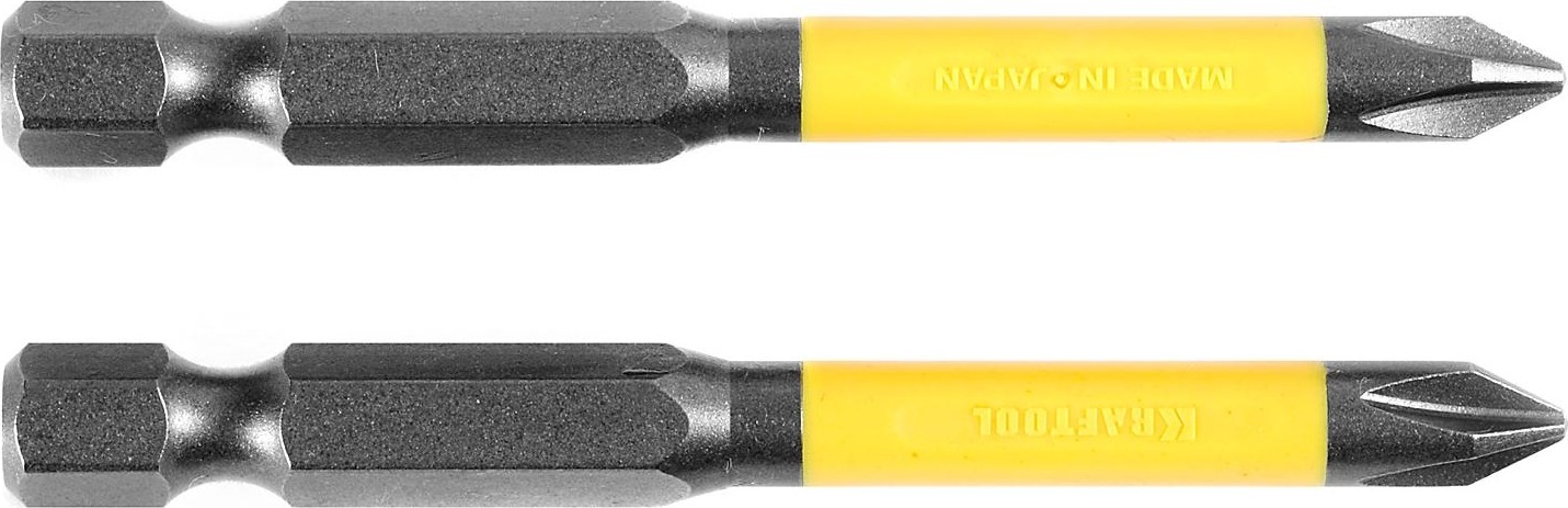 Бита для заворачивания KRAFTOOL INDUSTRIE PH1 торсионные, обточенные, 65мм, 2шт. 26101-1-65