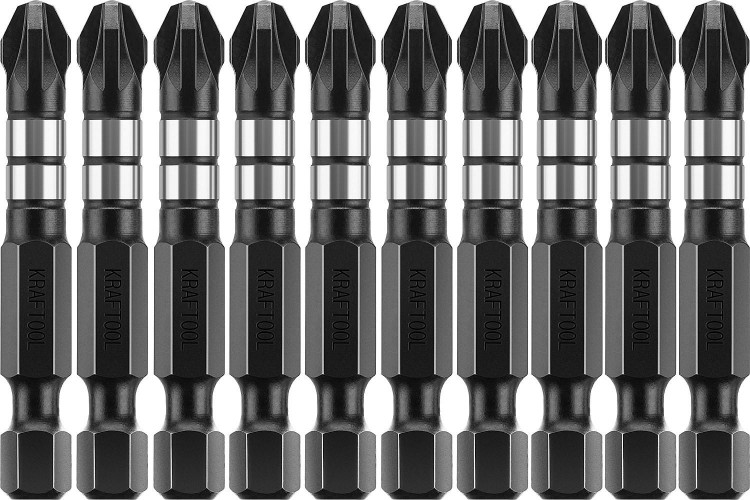 Бита для заворачивания KRAFTOOL Impact Pro PZ3 50мм, 10шт. 26193-3-50-S10