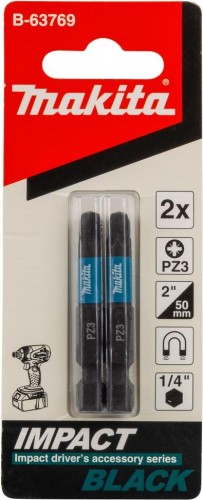 Бита для заворачивания MAKITA B-63769 Impact Black Pz3, 50 мм, E-form (mz), 2 шт. - изображение 2