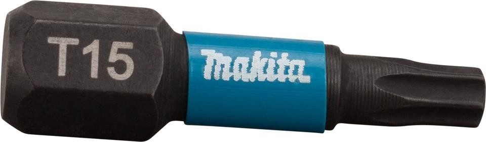Бита для заворачивания MAKITA B-63666 Impact Black T15, 25 мм, C-form, 2 шт.