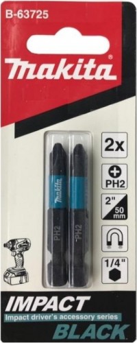 Бита для заворачивания MAKITA B-63725 Impact PH2, 50 мм, Е-form (MZ), 2 шт.