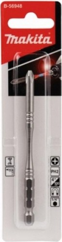 Бита для заворачивания MAKITA B-56948 Silver Torsion Slim PH2, 100 мм, E-form (MZ) - изображение 2