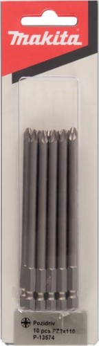 Бита для заворачивания MAKITA P-13574 PZ2, 110 мм, C-form, 10 шт. - изображение 3