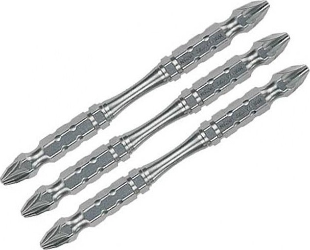 Бита для заворачивания MAKITA B-21945 двустороняя Silver Torsion PZ3, 110 мм, E-form (MZ