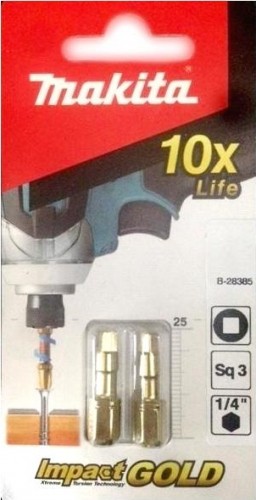 Бита для заворачивания MAKITA B-28385 Impact Gold SQ3, 25 мм, C-form, 2 шт. - изображение 2