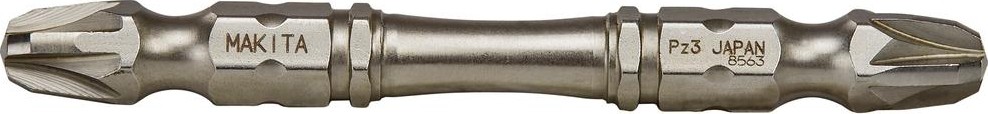 Бита для заворачивания MAKITA B-20725 двустороняя Silver Torsion PZ3, 65 мм, E-form (MZ)