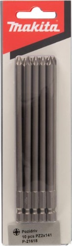 Бита для заворачивания MAKITA P-21618 PZ2, 141 мм, E-form, 10 шт. - изображение 3