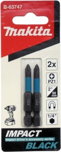 Бита для заворачивания MAKITA B-63747 Impact PZ1, 50 мм, Е-form (MZ), 2 шт. - изображение 2