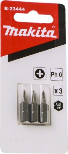 Бита для заворачивания MAKITA B-23444 PH0, 25 мм, C-form, 3 шт. - изображение 2