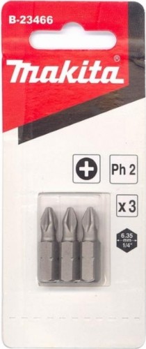 Бита для заворачивания MAKITA B-23466 PH2, 25 мм, C-form, 3 шт. - изображение 2