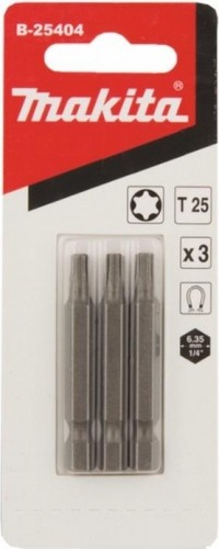Бита для заворачивания MAKITA B-25404 T25, 50 мм, E-form (MZ), 3 шт.