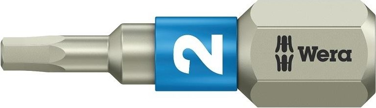 Бита для заворачивания, нержавеющая сталь WERA 3840/1 TS 2,0 мм, 25 мм WE-071071 WE-071071