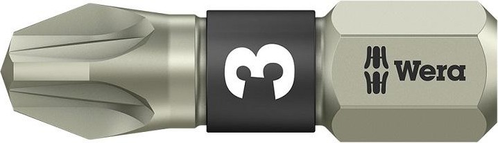 Бита для заворачивания, нержавеющая сталь WERA 3855/1 TS PZ 3, 25 мм WE-071022 WE-071022