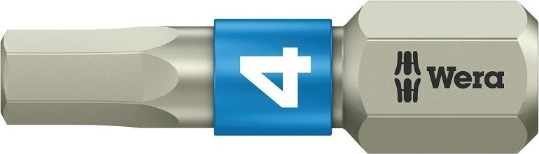 Бита для заворачивания, нержавеющая сталь WERA 3840/1 TS 4,0 мм, 25 мм WE-071074 WE-071074