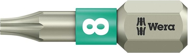 Бита для заворачивания, нержавеющая сталь WERA 3867/1 TS TX8, 25 мм WE-071030 WE-071030