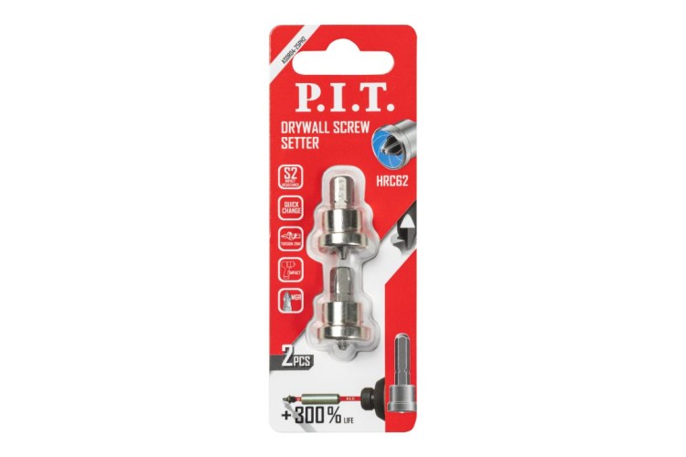 Бита для заворачивания P.I.T. с ограничителем PH2x25 мм 2 шт. ASDR04-25PH2 - изображение 3