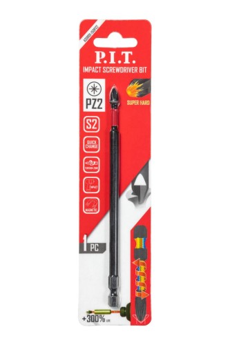 Бита для заворачивания P.I.T. ударная PZ2x150 мм ASDR01-150PZ2 - изображение 3