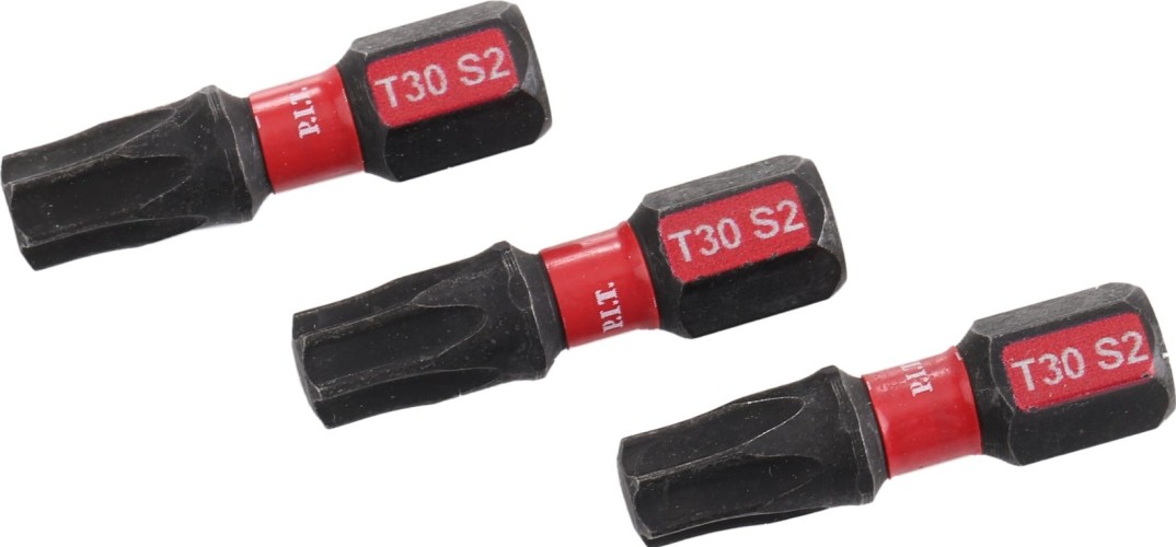 Бита для заворачивания P.I.T. ударная T30x25 мм 3 шт. ASDR01-25T30 - изображение 2