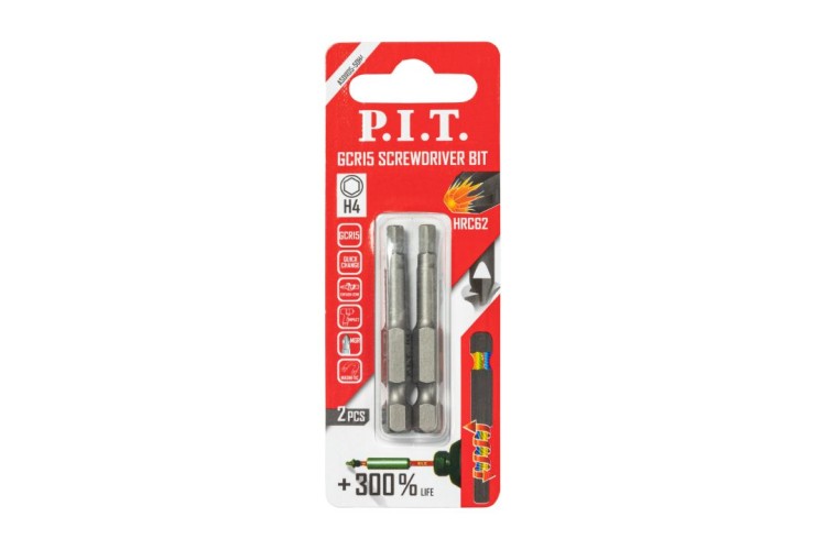 Бита для заворачивания P.I.T. GCR15 H4x50 мм 2 шт. ASDR05-50H4 - изображение 3