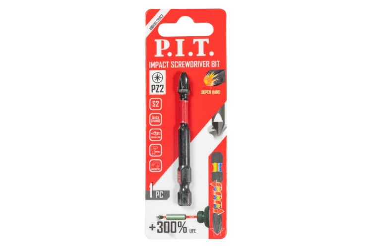 Бита для заворачивания P.I.T. ударная PZ2x70 мм ASDR01-70PZ2 - изображение 3