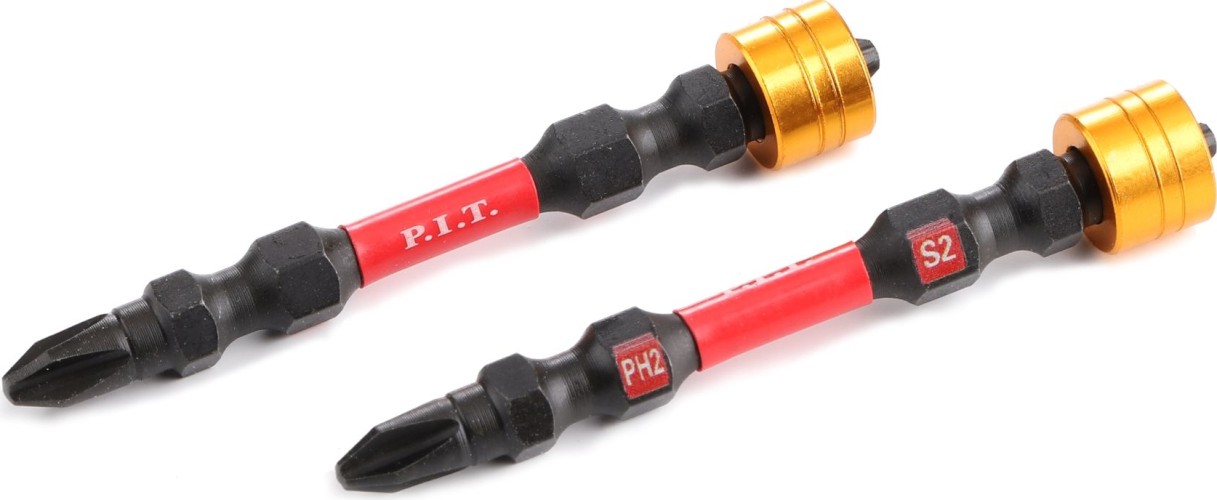 Бита для заворачивания P.I.T. магнитная PH2x65 мм 2шт. ASDR03-065B - изображение 3