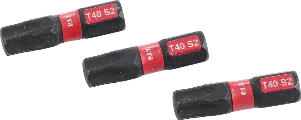 Бита для заворачивания P.I.T. ударная T40x25 мм 3 шт. ASDR01-25T40 - изображение 3