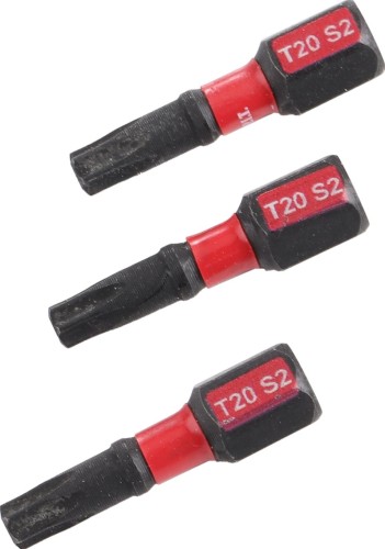 Бита для заворачивания P.I.T. ударная T20x25 мм 3 шт. ASDR01-25T20