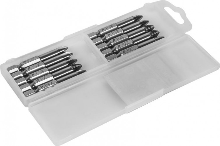 Бита для заворачивания ПРАКТИКА "Профи" PZ-2х50мм отверточная (10шт) 036-735