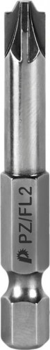 Бита для заворачивания ПРАКТИКА "Профи" PZ/FL2х50мм отверточная (2шт) 906-814 - изображение 3