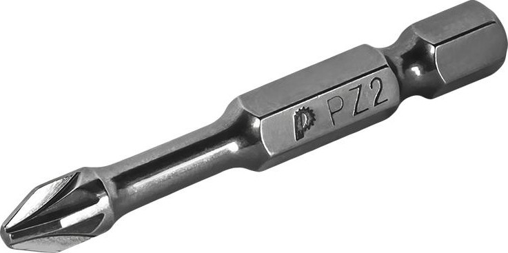 Бита для заворачивания ПРАКТИКА ударная торсионная "Профи" PZ-2х50мм отверточная (2шт) 796-726