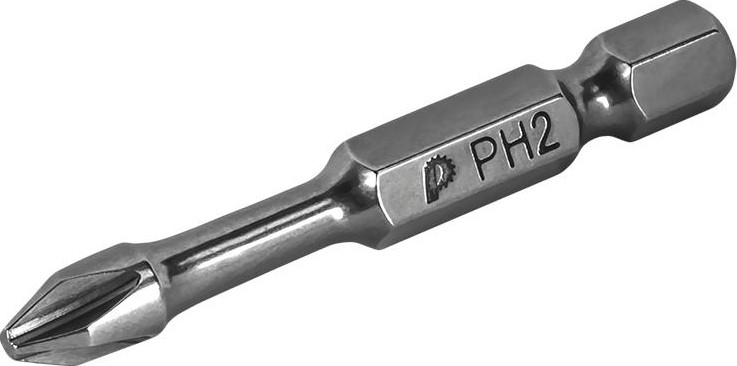 Бита для заворачивания ПРАКТИКА ударная торсионная "Профи" PH-2х50мм отверточная (2шт) 796-719