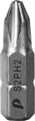 Бита для заворачивания ПРАКТИКА "Мастер" PH-2х25мм отверточная (3шт) 776-232