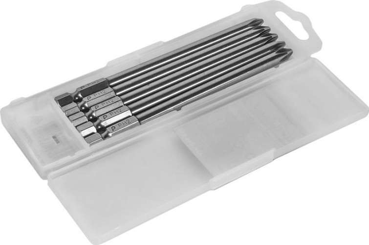 Бита для заворачивания ПРАКТИКА "Профи" PH-2х110мм отверточная (5шт) 036-759