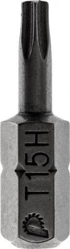 Бита для заворачивания ПРАКТИКА "Профи" Torx Tamper-15х25мм отверточная (2шт) 035-646