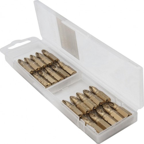 Бита для заворачивания ПРАКТИКА "Эксперт" PZ-2х25мм Tin отверточная (20шт) 036-902